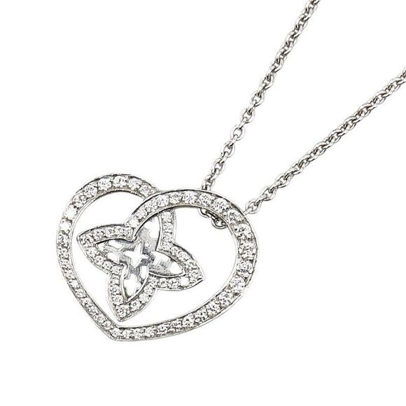 Louis Vuitton Diamond Necklace K18WG Q93214 - Picture 1 of 6